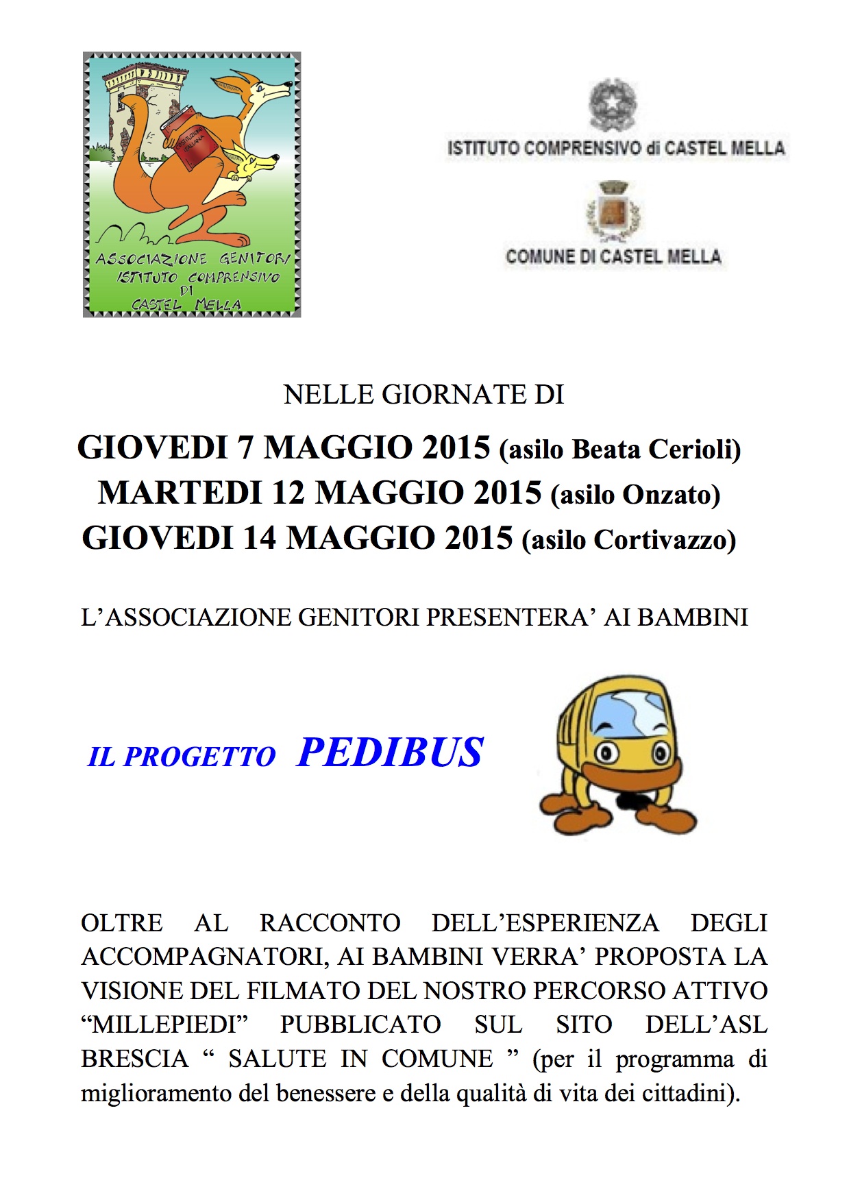 MANIFESTO PEDIBUS X ASILI